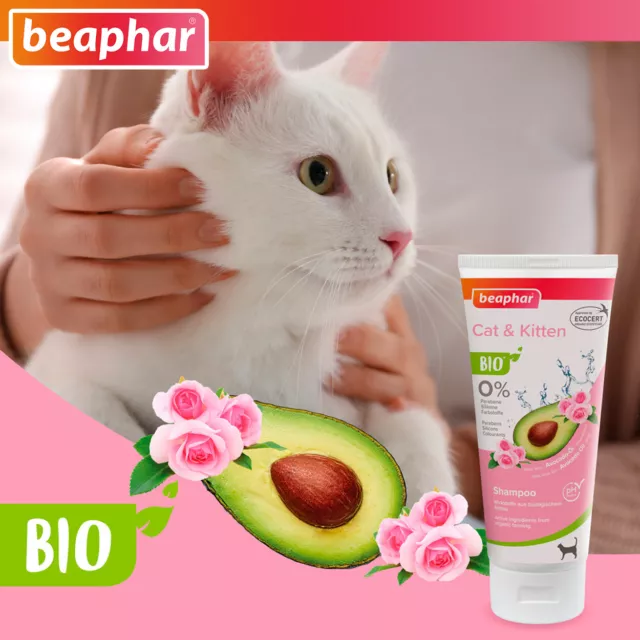 Beaphar 2 x 200 ML Bio Shampooing Chat & Chaton 2