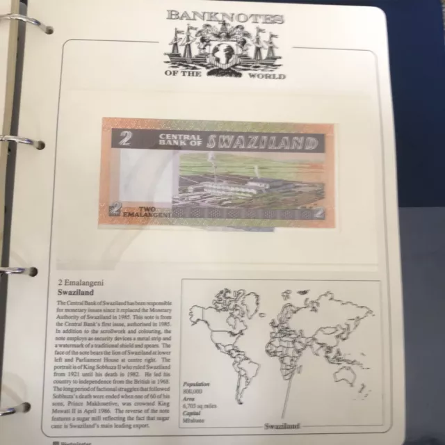 Banconote Westminster del Mondo SWAZILAND 2 EMALANGENI 1985 non in circolazione