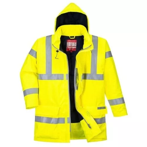 Portwest Bizflame Rain Hi Vis antistatisch FR S778 Jacke gelb Größe XL