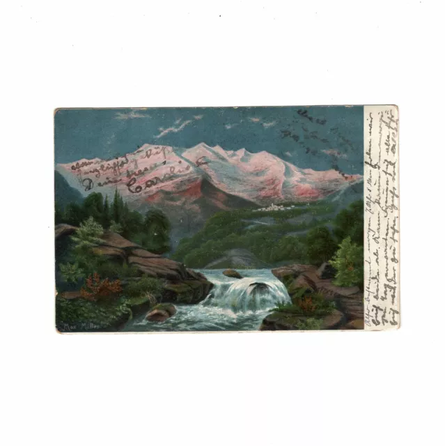 AK Ansichtskarte Kunstkarte / Landschaftsbild - 1906