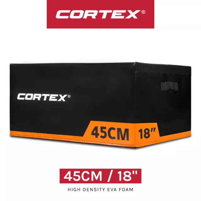 CORTEX Soft Plyo 45cm 18" Plyometrics Box Stacking Modular Jump Crossfit Fitness