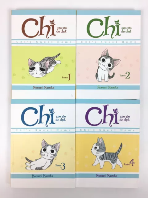 Chi Une Vie de Chat Lot 4 Manga / Tomes 1 à 4