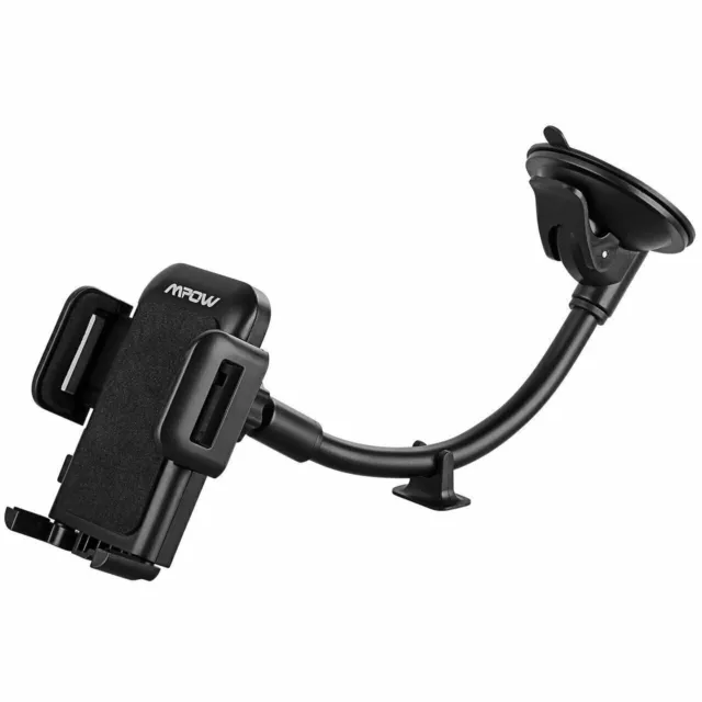 Mpow Universal 360° Car Windshield Mount Cradle Holder Stand GPS for Cell Phone
