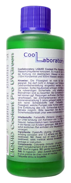 Coollaboratory Liquid Coolant Pro UVGgreen - 100 ml, concentrato