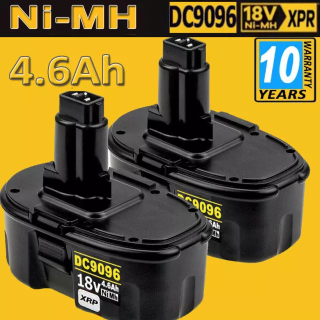 2 PACK GENUINE FOR Dewalt 4.6 Ah 18v XRP DC9096 DC9099 DE9098