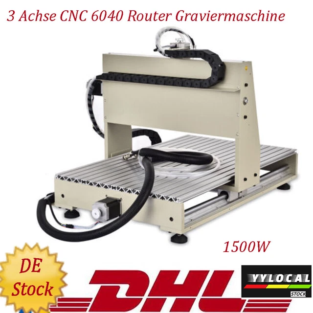 Produktbild von 1,5 KW CNC-Fräsmaschine 6090 – 4-Achsen, Wasserkühlung, 24000 U/min, Für Metall Und Gravur