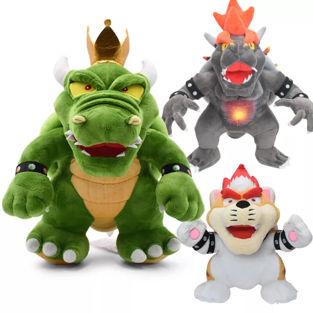 SUPER MARIO BROS Fury Bowser peluche giocattoli bambola imbottita  compleanno regalo bambino Regno Unito EUR 16,72 - PicClick IT