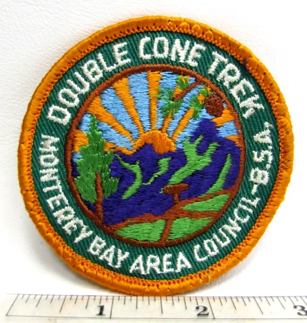 Vintage Double Cone Trek Patch Monterey Bay Area Council Boy Scouts America BSA