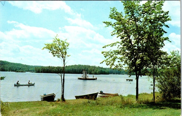 1959, Be Wa Bic Park Between CRYSTAL FALLS & IRON RIVER, Michigan Postcard