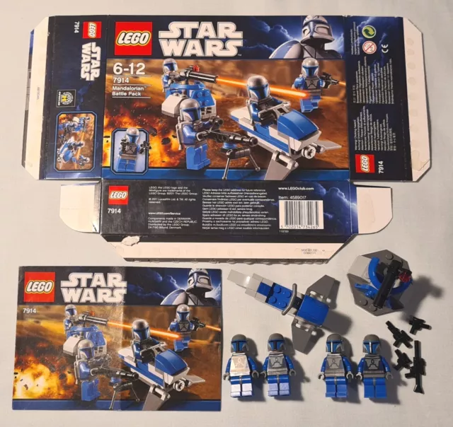 LEGO Star Wars Mandalorian Battle Pack 7914 With Box, Manual And Figures 100%