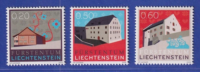Liechtenstein 2009 Freimarke Die Marke Lichtenstein Mi.-Nr. 1536-38 **