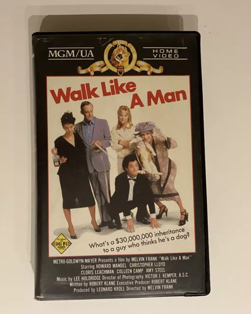 Walk Like A Man [VHS] CEL MGM UA 1987 Howie Mandel Comedy Big Box Video Tape!