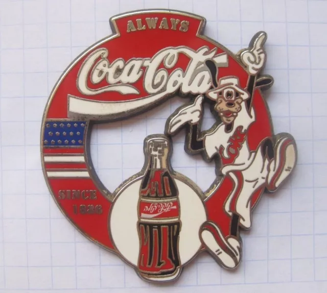 GOOFY / COCA-COLA / BOTTLE / MICKEY MOUSE DISNEY...... LE / Comic-Pin (146j)