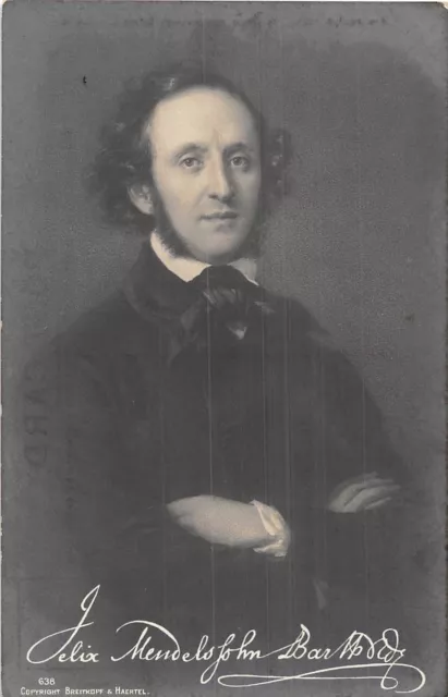 Postcard   Music   Composers    Felix  Mendelssohn