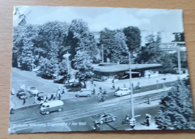 Alte Ansichtskarte Bremen  Kreuzung Sögestr./Am Wall