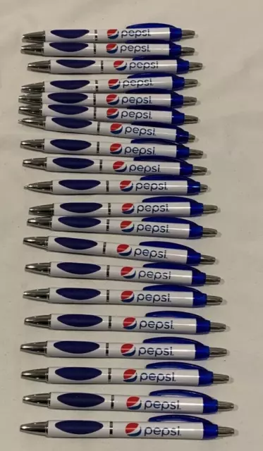 20ct Bulk / Wholesale Pepsi Cola Soda Ball Point Retractable Click Pens