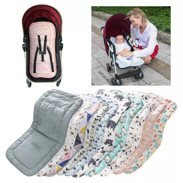 Baby Seat Stroller Cushion Pad Pushchair Cotton Soft Mat Car Insert Seat Liner
