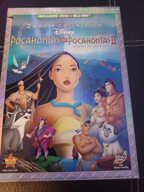 Pocahontas 2-Movie Collection (Blu-ray/DVD, 2012, 3-Disc Set, DVD/Blu-ray)