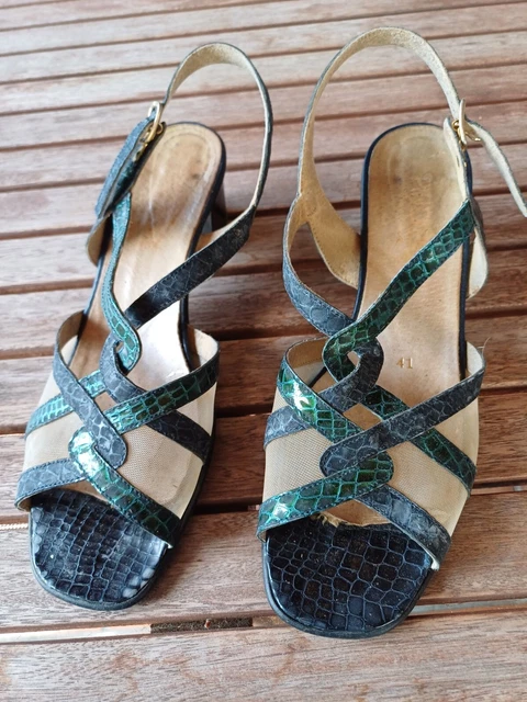 Hermès Sandales Oran Cuir Gris Antarctique Taille 40 IT Jamais Portées