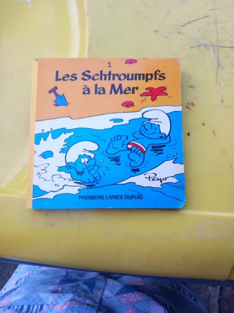 Les Schtroumpfs A La Mer  N° 1 Peyo Premier Livre Dupuis 1983