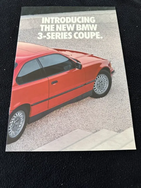 1992 1993 BMW 3 Series Coupe US Intro Catalog E36 318is 325is Sales Brochure
