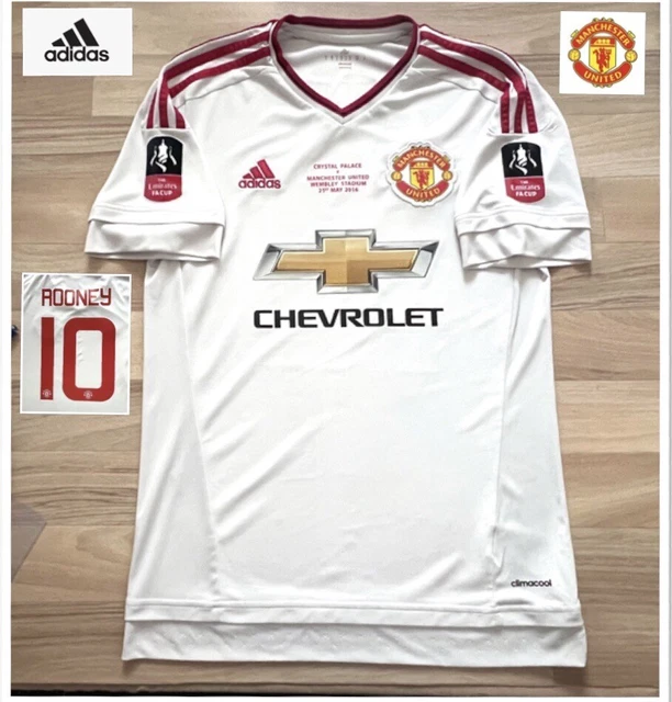 ORIGINAL MANCHESTER UNITED Football Shirt (S) ROONEY FA CUP FINAL