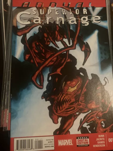 Marvel Comics Superior Carnage Annual #1 -- 1St Appearance Of She-Carnage Rare