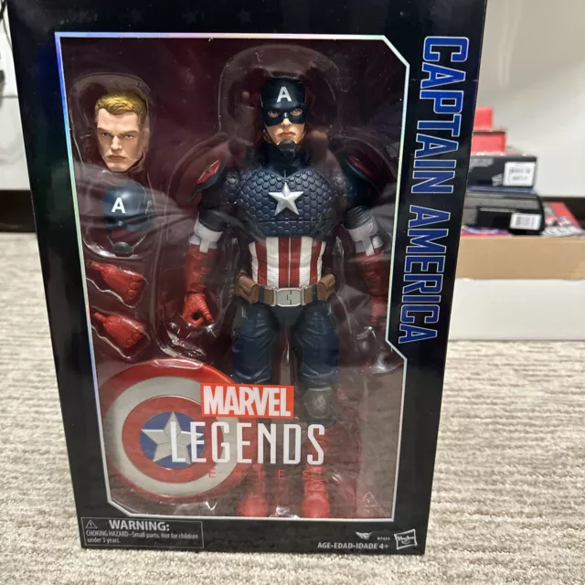 Marvel Legends Captain America 12" Action Figure NEW SEALED Hasbro 2015 Avengers