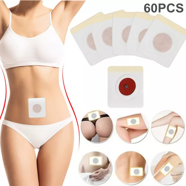 60PCS Slim Patch Weight Loss Slimming Diets Pads Detox Burn Fat Adhesive