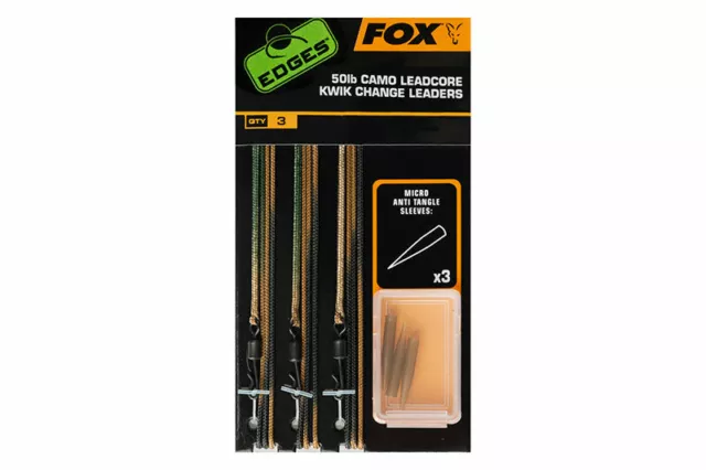 Fox Edges Camo Submerge/Leadcore Leaders - Various Options