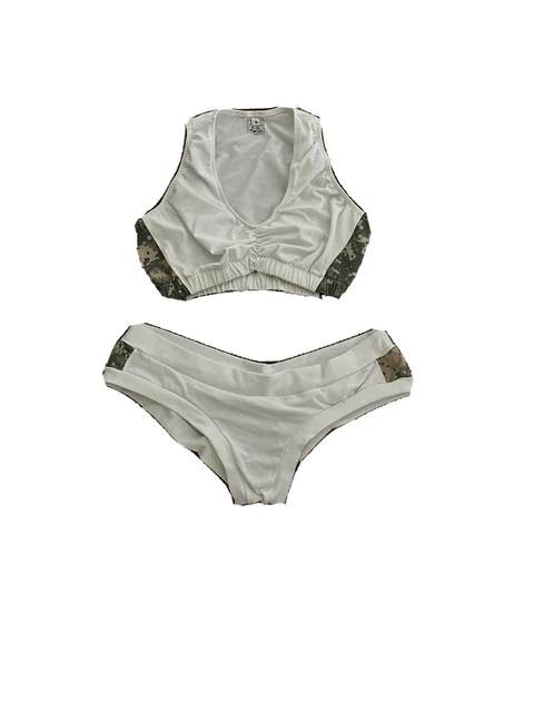 Pole Dance Wear and Fitness Set Sample Sale - Small - White & Camouflage