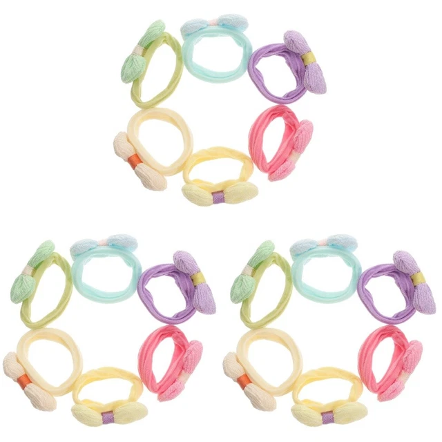 18 pcs Rubber Bands Girls Hair Accessories Toddler Hair Bows Bow Hair Ties