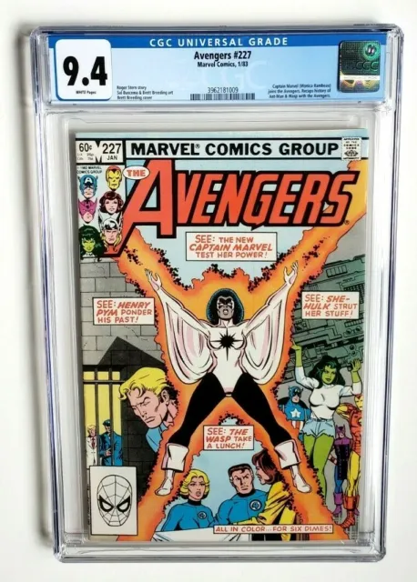 Avengers #227 Cgc 9.4 1983 *Monica Rambeau Joins Avengers*