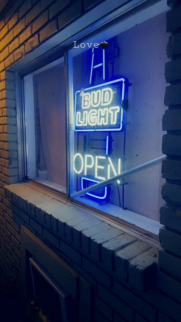 NEW Bud Light OPEN LED Beer Sign Bar Neo Neon Light RESTAURANT/ Liquor Store