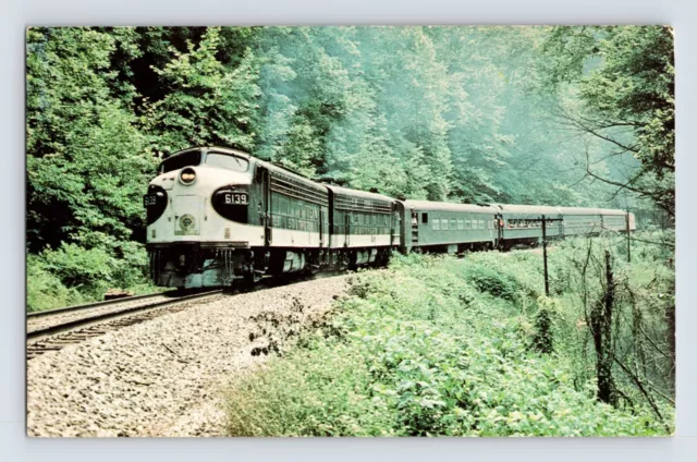 Postcard Southern Railroad Train Independence Clinchport VA 1970s Unposted
