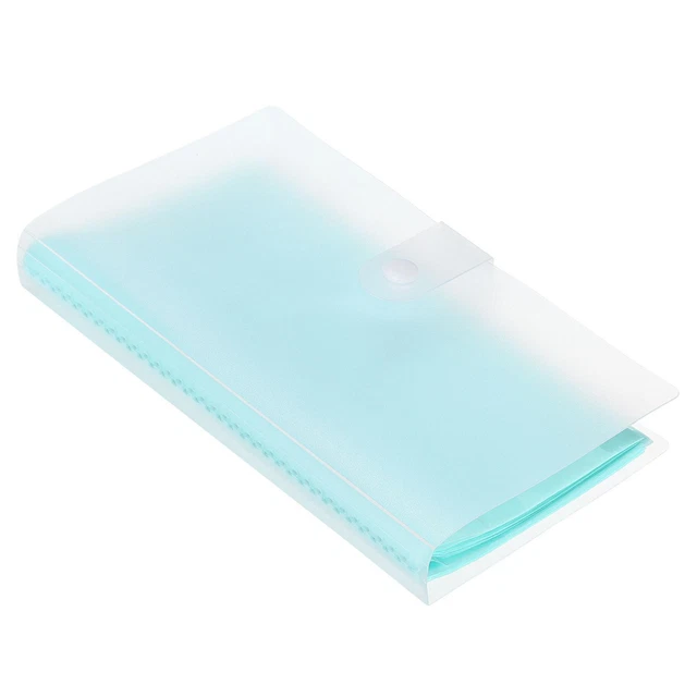 Plastic Business Card Holders Card Binder Book Name Cards Organizer Green