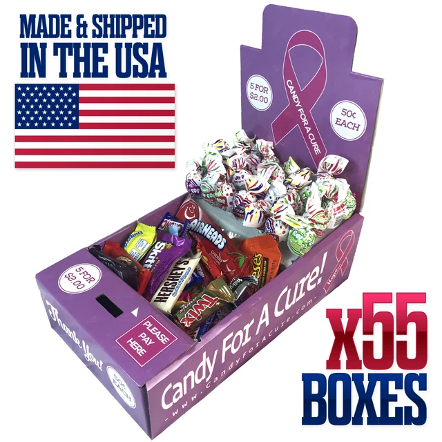 55 New Vending Route Display Honor Boxes Sell Candy & Lollipops Donation Charity 55 New Vending Route Display Honor Boxes Sell Candy & Lollipops Donation Charity