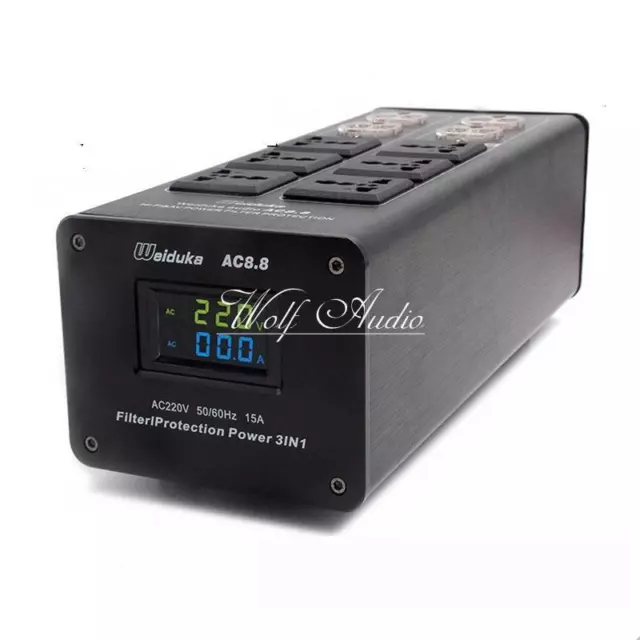 LED Display Audio Power Filter Supply 3000W 15A Purifier Lightning Protection