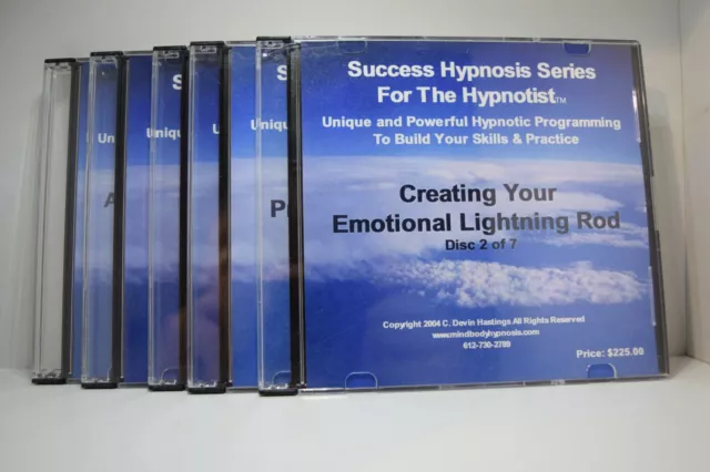 Serie de hipnosis de éxito para el hipnoterapeuta - curso de 6 CD de Devin Hastings