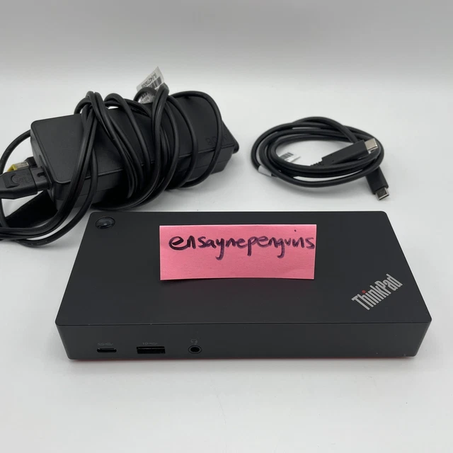 LENOVO THINKPAD USBC Dock Gen2 Docking Station 40AS 40AS0090US + Cable