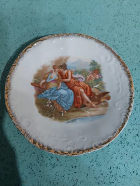 Beyer Bock Royal Rudolstadt Prussia Porcelain Saucer,Circa 1950's