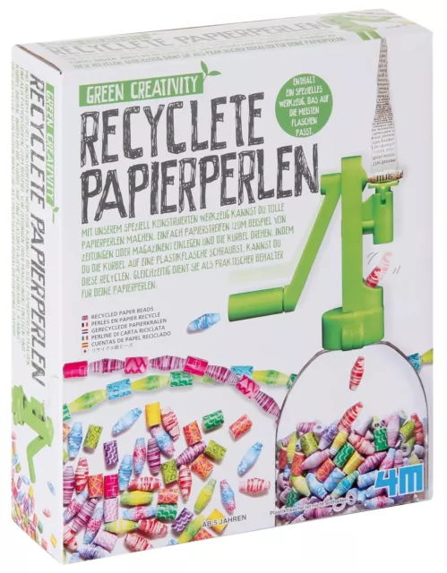 Recyclete Papierperlen Bastelset