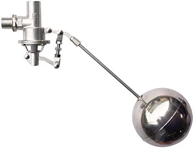 304 Stainless Steel Balanced Float Ball Valve, Tank Mount, 100 Psi (1/2")