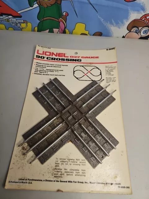 Lionel O27 Gauge 1:48 Scale 6-5020 90 Degree Crossing Three Rail Train Track New