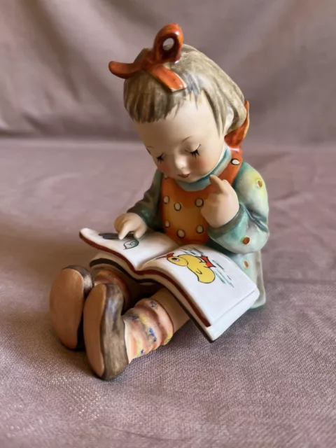 Vintage Hummel Goebel Figurine “Book Worm” Girl Reading Book