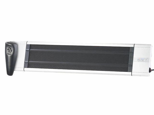 Semptec Infrarot-Dunkelheizstrahler RA-324 Timer Fernbedienung 2.400 Watt IP55 3