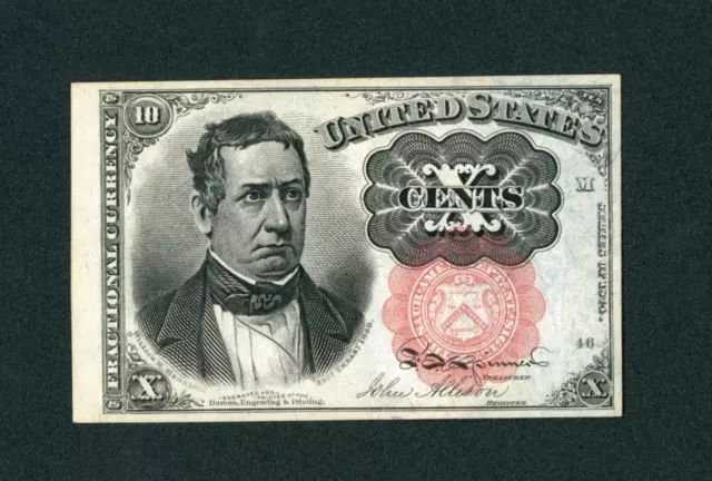 10¢ (( CHOICE CU )) Fifth Issue Fractional Note ** DAILY CURRENCY AUCTION