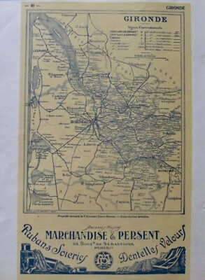 Atlas Atlas Del Bottin 1946 Cartolina Antica Geografia Francia Gard E Haute Garonne 
