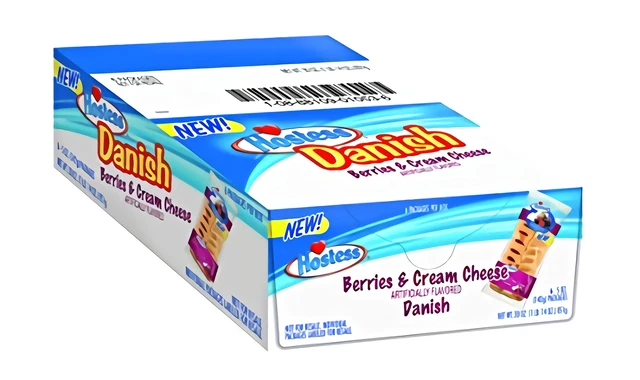 Hostess Danois, Baies & Crème Fromage, 148ml, 6 Compte