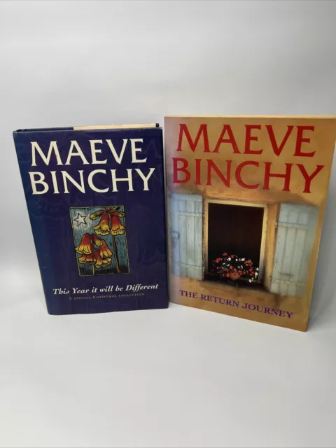 2 X Maeve Binchy BOOKS This Year It Will Be Different | The Return Journey HC+PB
